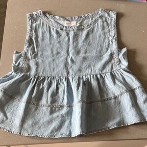 Dear John - Light Blue Sleeveless Top